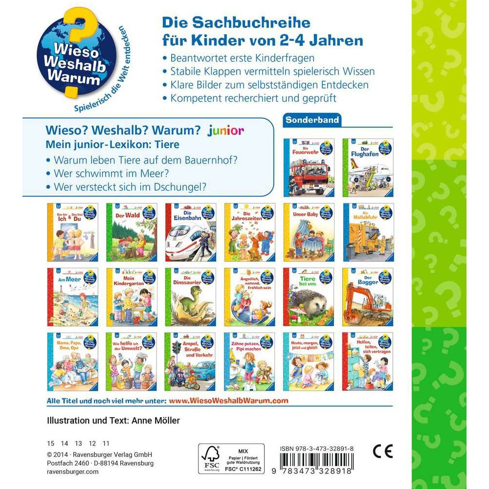 Ravensburger Why? How? What for? My junior encyclopedia: Animals