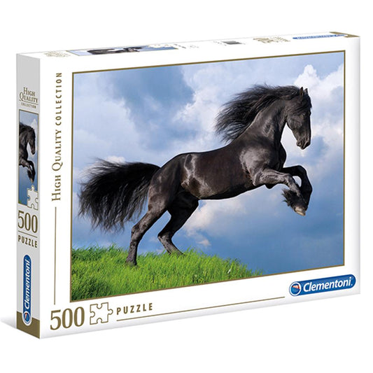 Clementoni Puzzle black horse 500 pieces