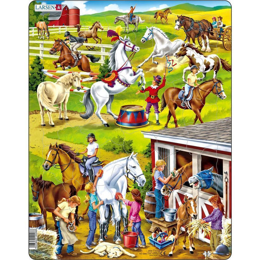 Larsen puzzle chevaux, 50 pièces