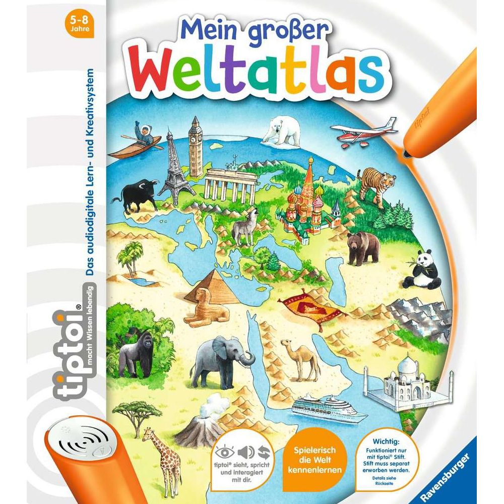 Ravensburger tiptoi® Mein grosser Weltatlas