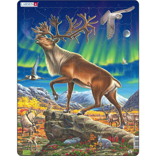Larsen Puzzle Reindeer, 60 pieces