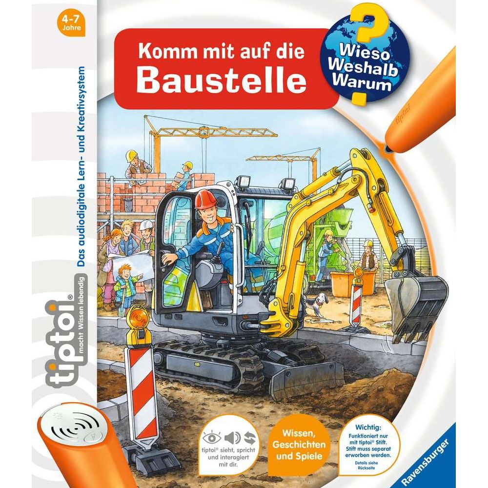 Ravensburger tiptoi® Why? How come? What for? Come with us to the construction site