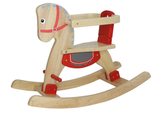 Spielba rocking horse natural wood