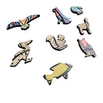Puzzle en bois artefact Philos 2 en 1 hibou, 199 pièces