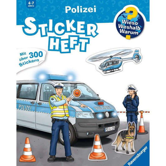 Ravensburger Why? What for? What reason? Sticker book: Police