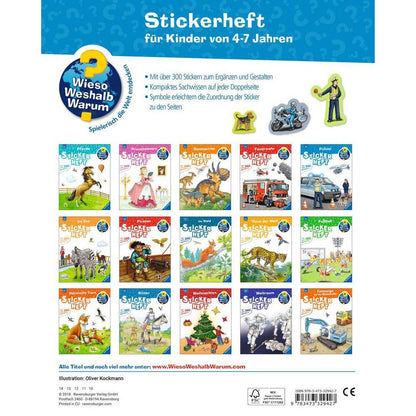 Ravensburger Why? What for? What reason? Sticker book: Police