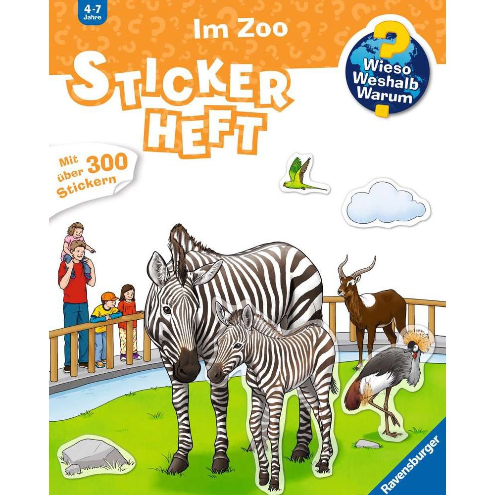 Ravensburger Why? What for? What for? Sticker book: At the zoo