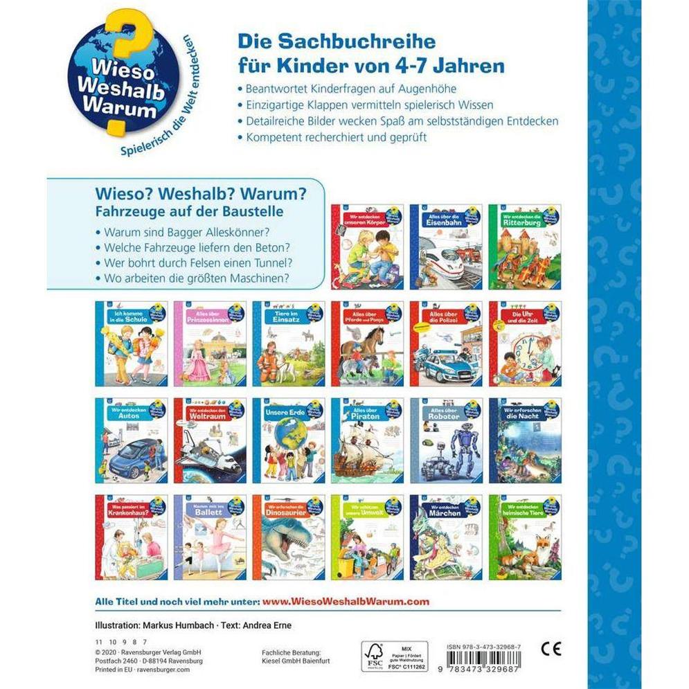 Ravensburger Wieso? Weshalb? Warum?, Band 7: Fahrzeuge auf der Baustelle