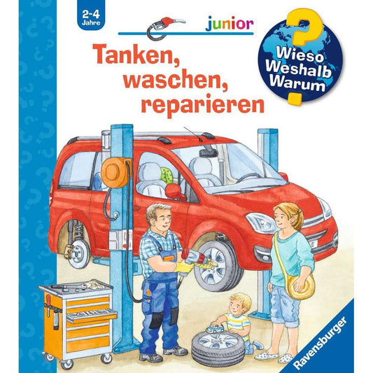 Ravensburger Why? What? Why? junior, Volume 69: Refueling, washing, repairing