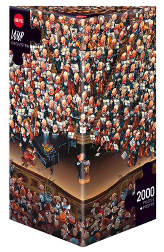 Heye Puzzle Orchestra, Loup -Triangular Puzzle, 2000 pieces