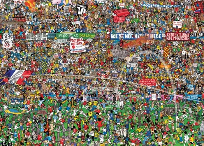 Heye Puzzle WM-Xtra-Puzzle Football History, 3000 pieces