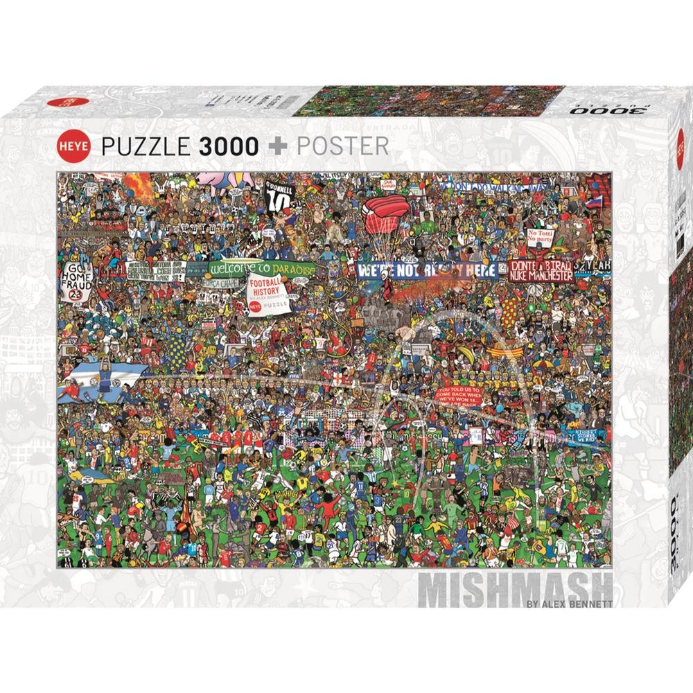 Puzzle WM-Xtra-Puzzle Football History, 3000 Teile