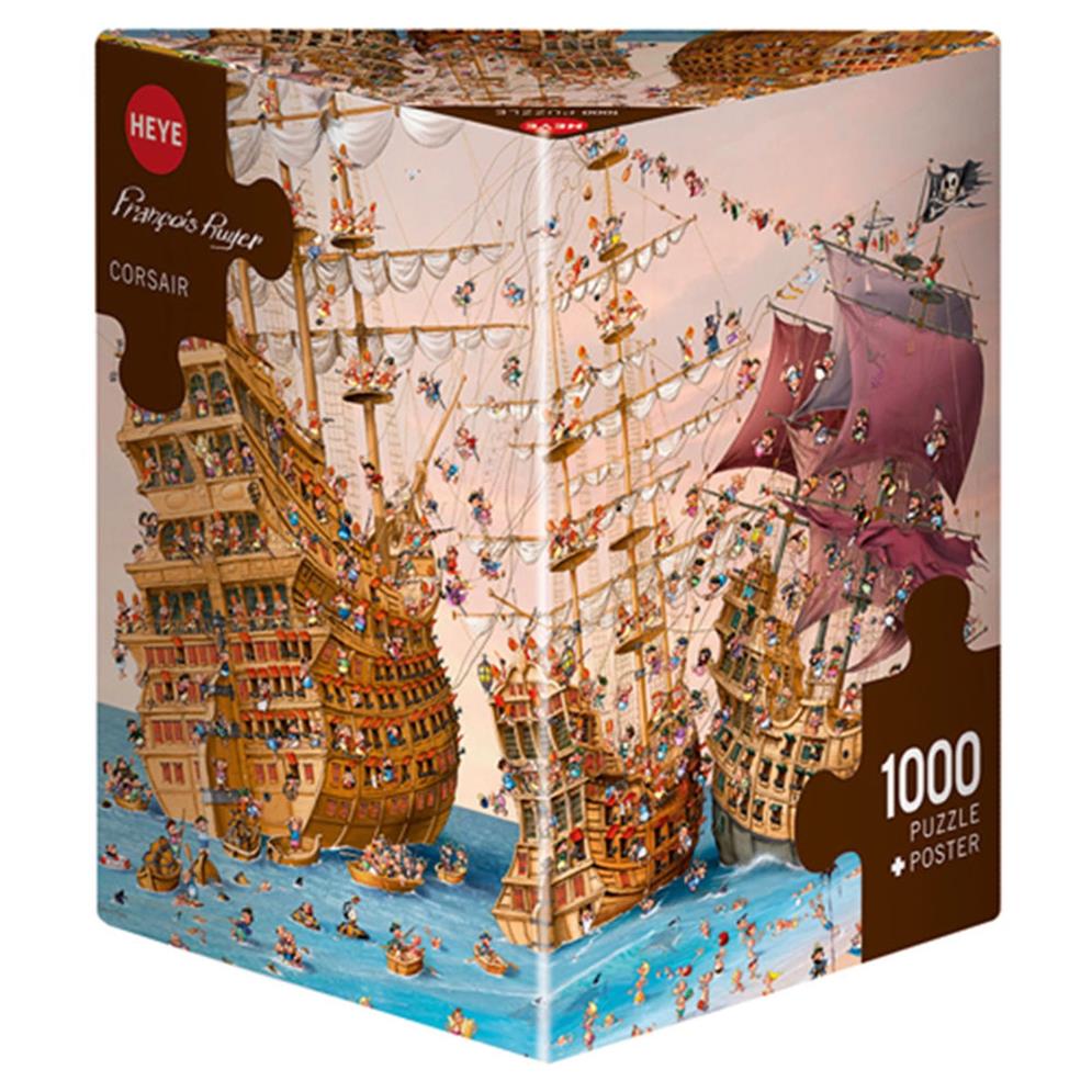 Puzzle Ruyer, Corsair - Triangular Puzzle, 1000 Teile