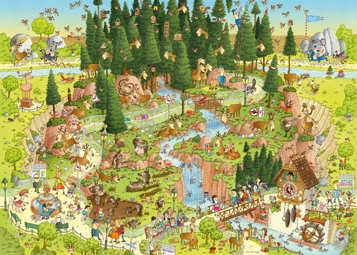Heye Puzzle Black Forest Habitat - Standard Puzzle, 1000 Teile