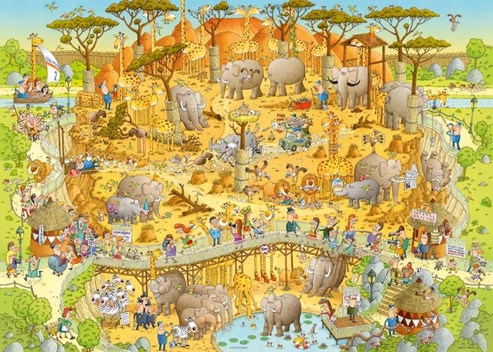 Heye Puzzle African Habitat - Standard Puzzle, 1000 pieces