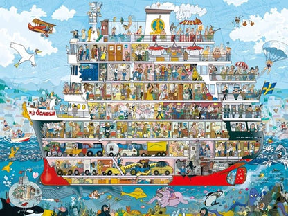 Heye Puzzle Cruise - Puzzle triangulaire, 1500 pièces