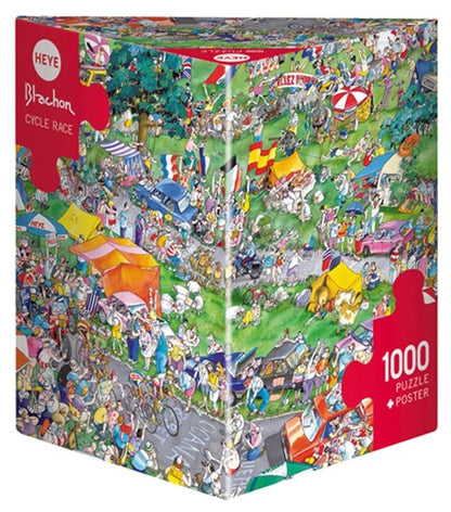Heye Puzzle Cycle Race Triangular 1000 pieces