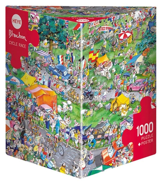Heye Puzzle Cycle Race Triangular 1000 pieces