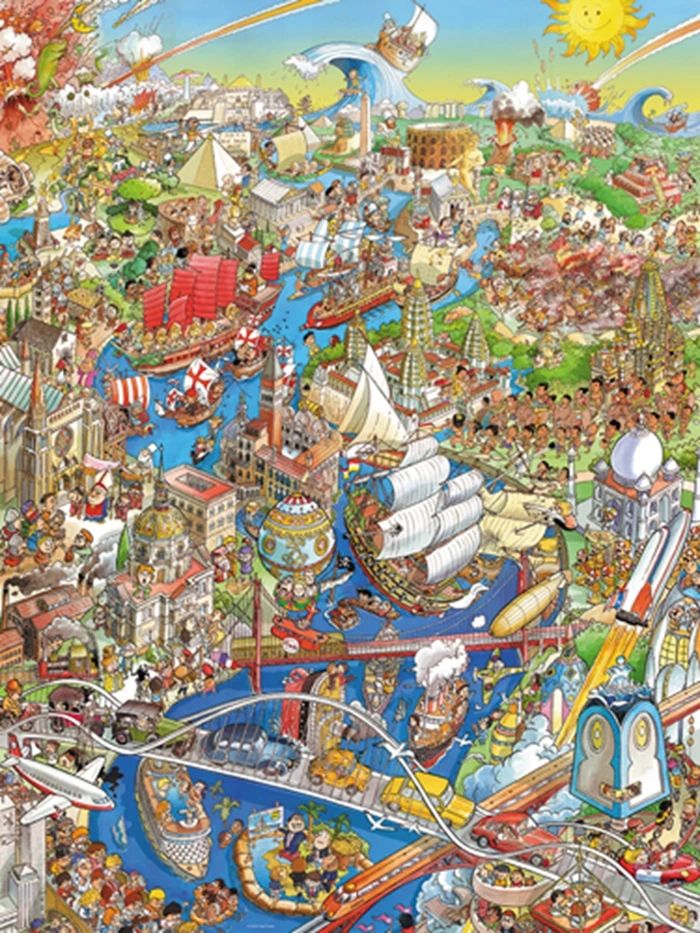 Heye Puzzle History River Triangulaire 1500 pièces