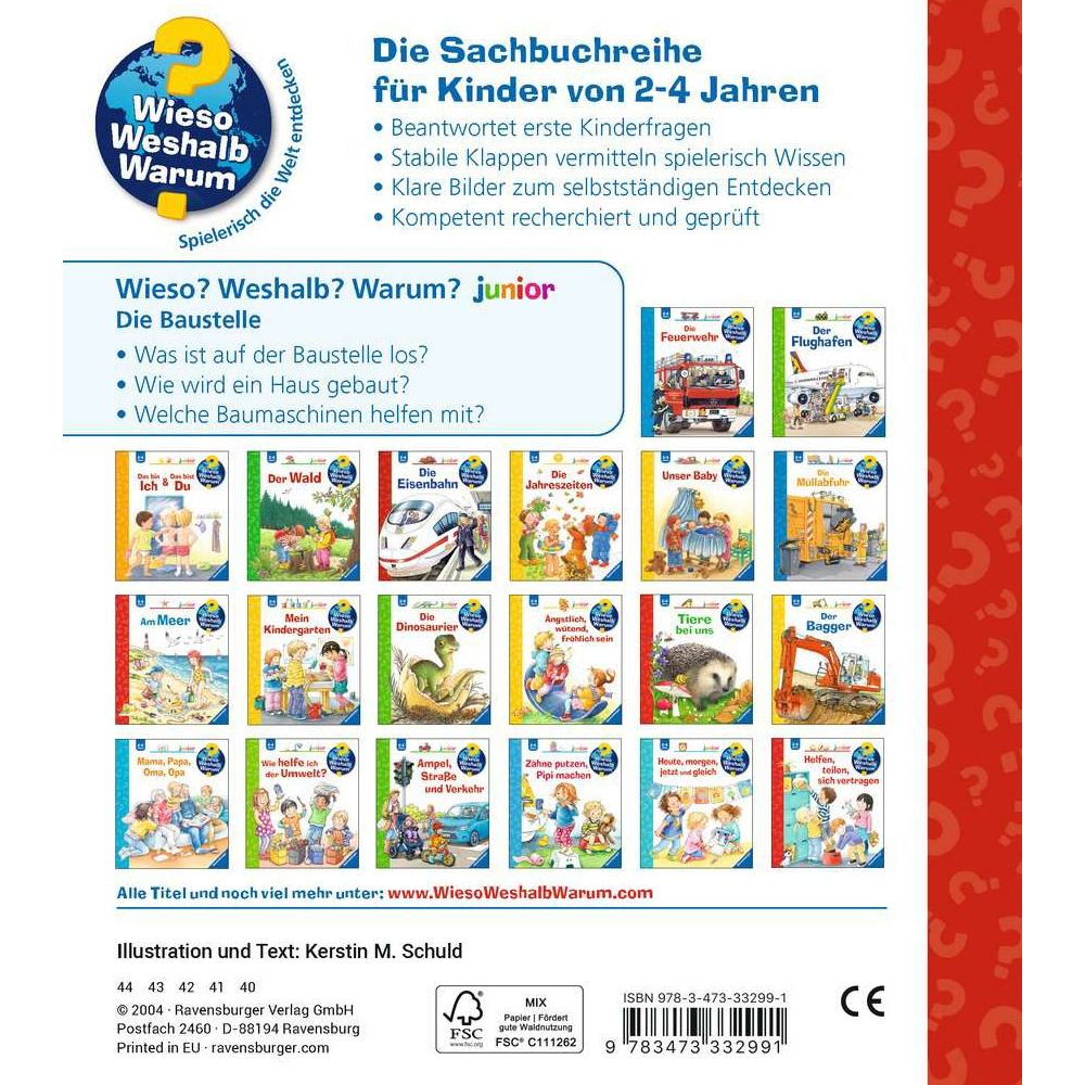 Ravensburger Why? What for? What reason? junior, Volume 7: The construction site
