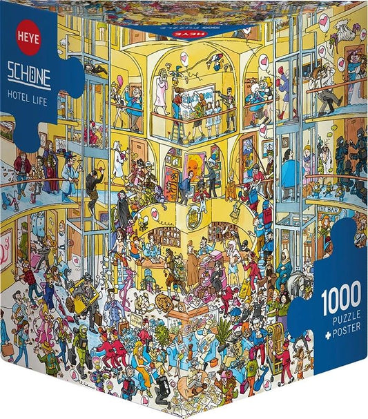Heye Puzzle Hotel Life Triangulaire 1000 pièces