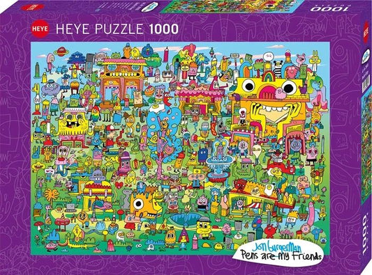 Heye Puzzle Doodle Village Standard 1000 pièces