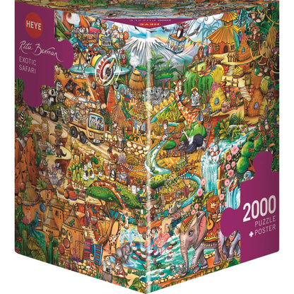 Puzzle Exotic Safari Triangular, 2000 Teile