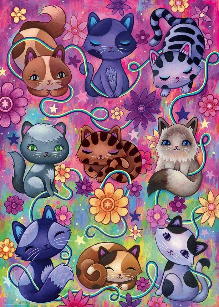 Heye Puzzle Kitty Chats Standard 1000 pièces