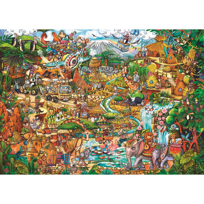 Puzzle Exotic Safari Triangular, 2000 Teile