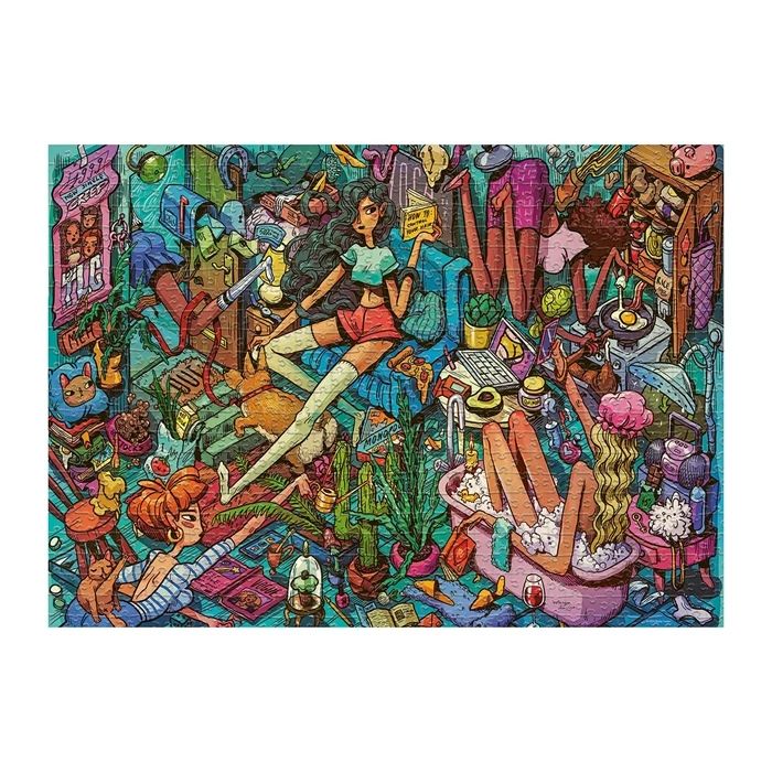 Heye Puzzle Homely Housemates Triangular 1000 pieces