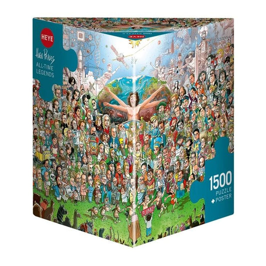Heye Puzzle All-Time Legends Triangular 1500 pieces