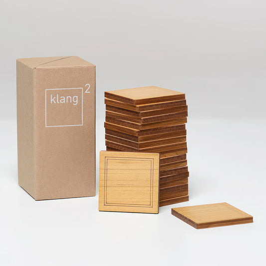 klang² Jeu de mémoire acoustique, Edition Classique, bois de cyprès