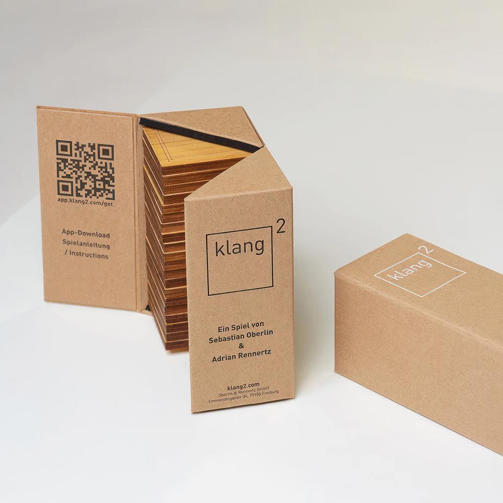 klang² Acoustic Memory Game, Classic Edition, Cypress Wood