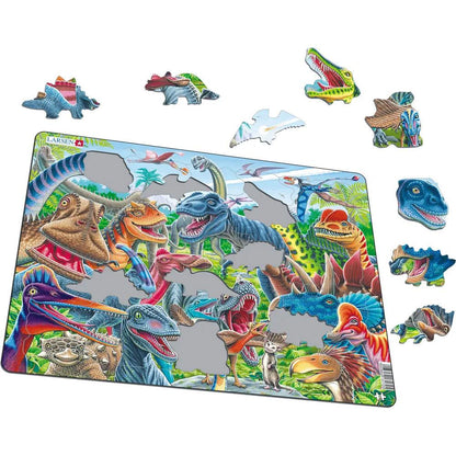 Larsen Puzzle Happy Dinosaures, 43 pièces