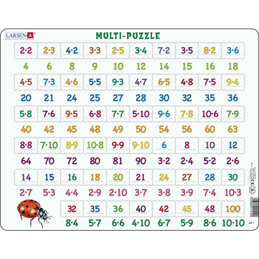 Larsen Puzzle Multiplication, 58 pieces
