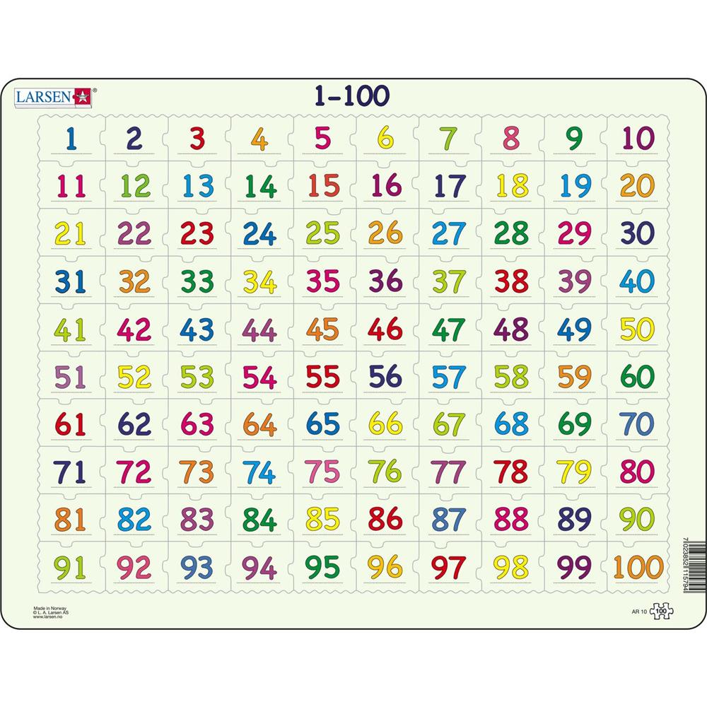 Larsen Puzzle 1-100 Puzzles, 100 pieces