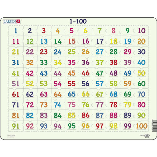 Larsen Puzzle 1-100 Rätsel, 100 Teile
