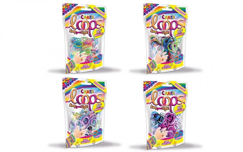 Craze Loops Foilbag, assorted