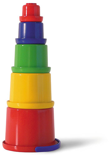 spielstabil stacking cup set 5 pieces