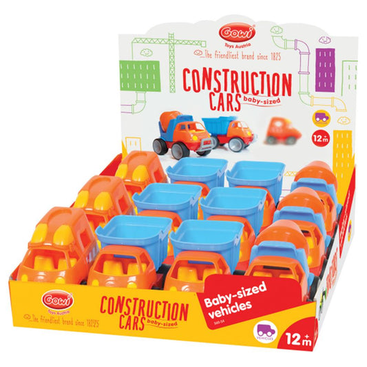 GOWI construction vehicles baby-sized, 12 pieces