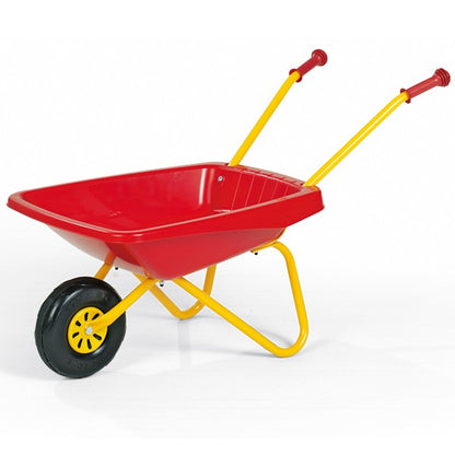 RollyToys wheelbarrow plastic, red