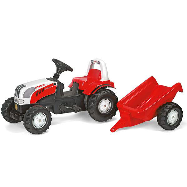 RollyToys Kid Steyr CVT 6190 avec remorque