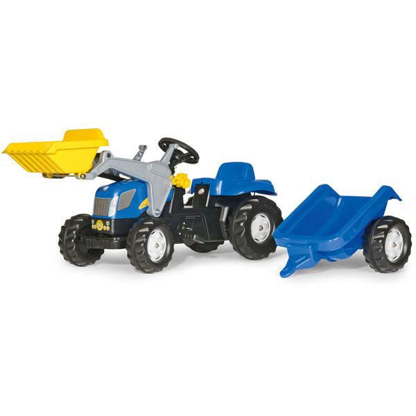 RollyToys Kid New Holland T7040 Trailer &amp; Loader