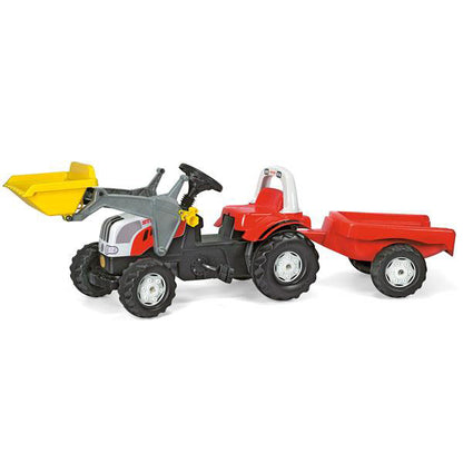 RollyToys Kid Steyr CVT 6190 Remorque et chargeur