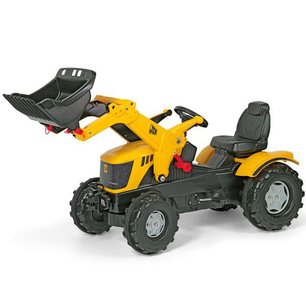 Tracteur à pédales RollyToys Farmtrac JCB 8250 avec chargeur frontal