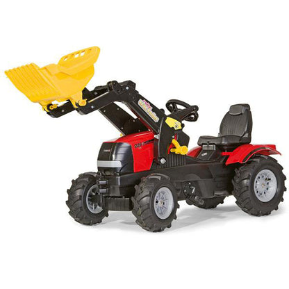 Tracteur à pédales RollyToys Farmtrac Case Puma CVX 225 avec chargeur frontal et pneus pneumatiques