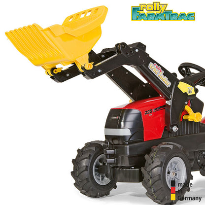 Tracteur à pédales RollyToys Farmtrac Case Puma CVX 225 avec chargeur frontal et pneus pneumatiques