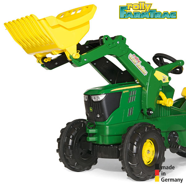 RollyToys Farmtrac Trettraktor John Deere 6210 R mit Frontlader