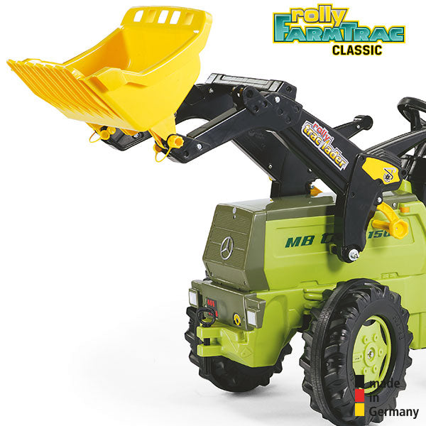 Tracteur à pédales RollyToys Farmtrac MB 1500 avec chargeur frontal et engrenages