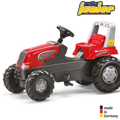 RollyToys Junior tracteur à pédales RT avec remorque agricole